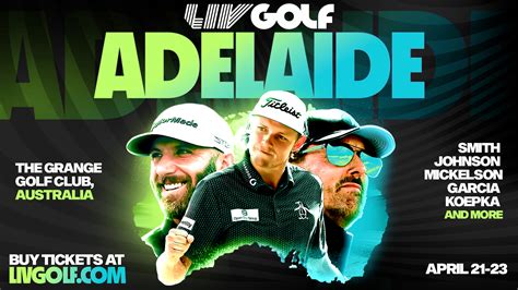 Tune in to LIV Golf Adelaide – April 22-23